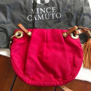 Vince Camuto small red crossbody handbag